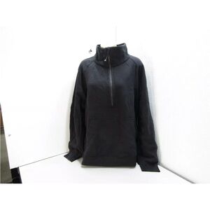 Lululemon Womens Scuba Oversized Funnel Neck Half Zip Jacket Size XL Black